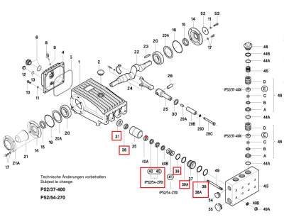 Ремкомплект уплотнений Speck арт. 14.0527