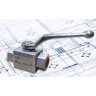 Шаровый кран ВД 2-х ходовой, 1/2", 500 бар, kode-7417
