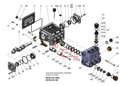 Ремкомплект уплотнений Speck арт. 14.0990