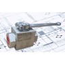 Шаровый кран ВД 2-х ходовой, 3/4", 420 бар, kode-8405