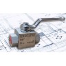 Шаровый кран ВД 2-х ходовой, 3/8", 500 бар, kode-8404