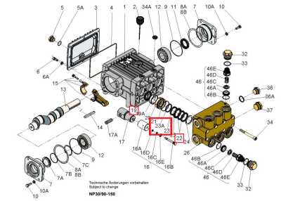 Ремкомплект уплотнений Speck арт. 14.1003