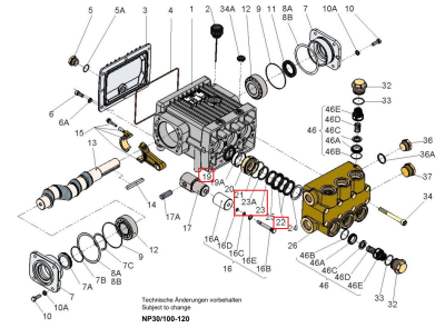 Ремкомплект уплотнений Speck арт. 14.1004