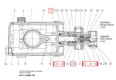 Ремкомплект уплотнений Speck арт. 14.0583