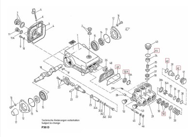 Ремкомплект уплотнений Speck арт. 14.0361