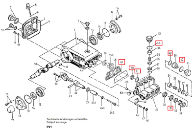 Ремкомплект уплотнений Speck арт. 14.0500